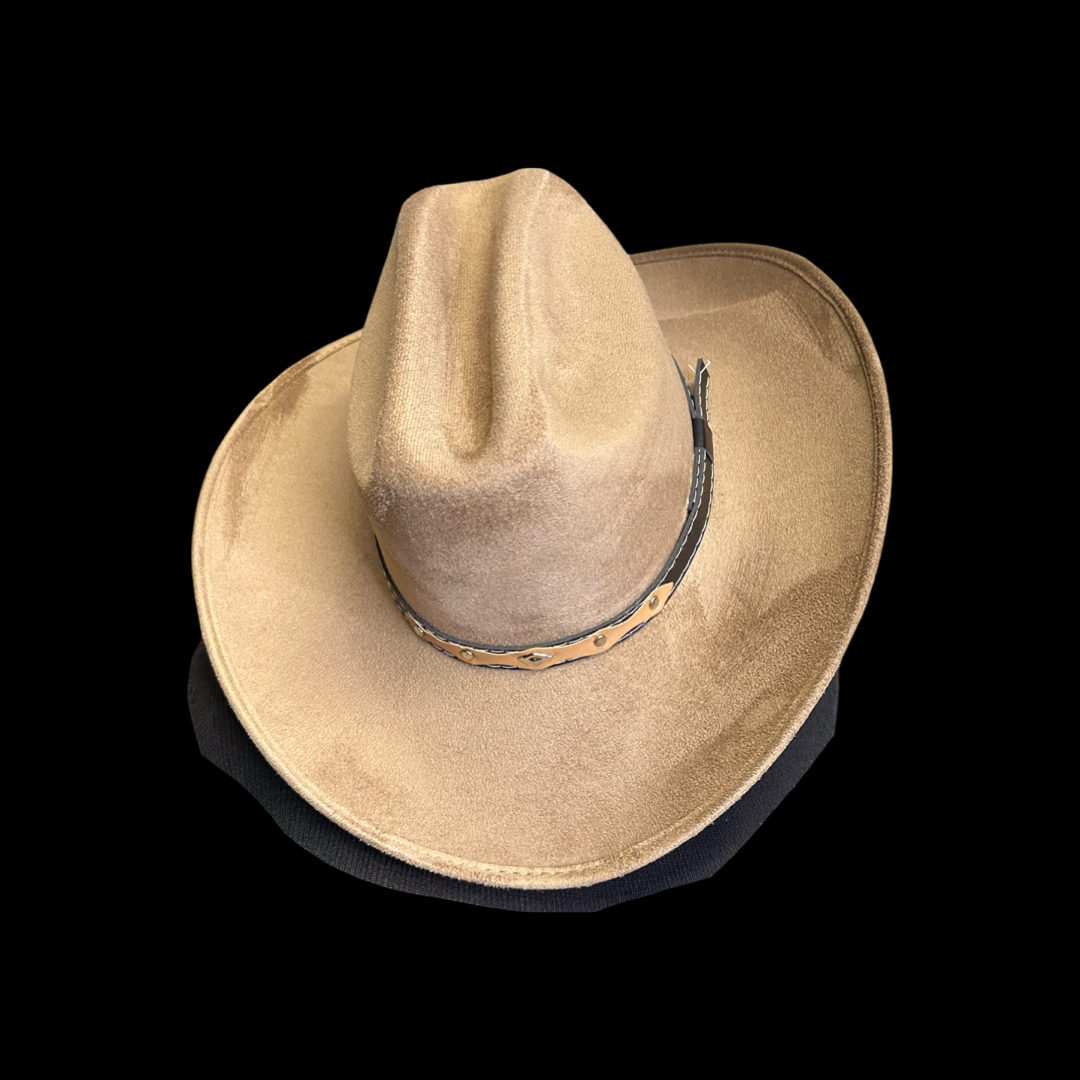 Yellowstone Cowboy Vegan Suede: Black / Medium