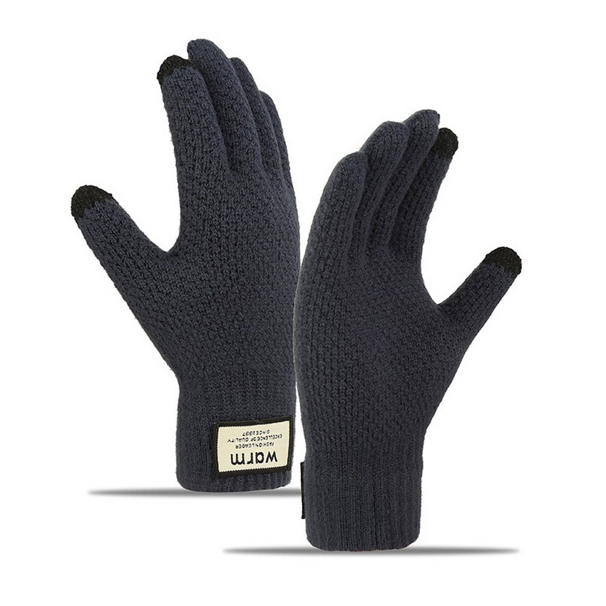 CYCLING WARM MEN'S WINDPROOF TOUCH SCREEN GLOVES_CWAG0148: Black / (OS) 1