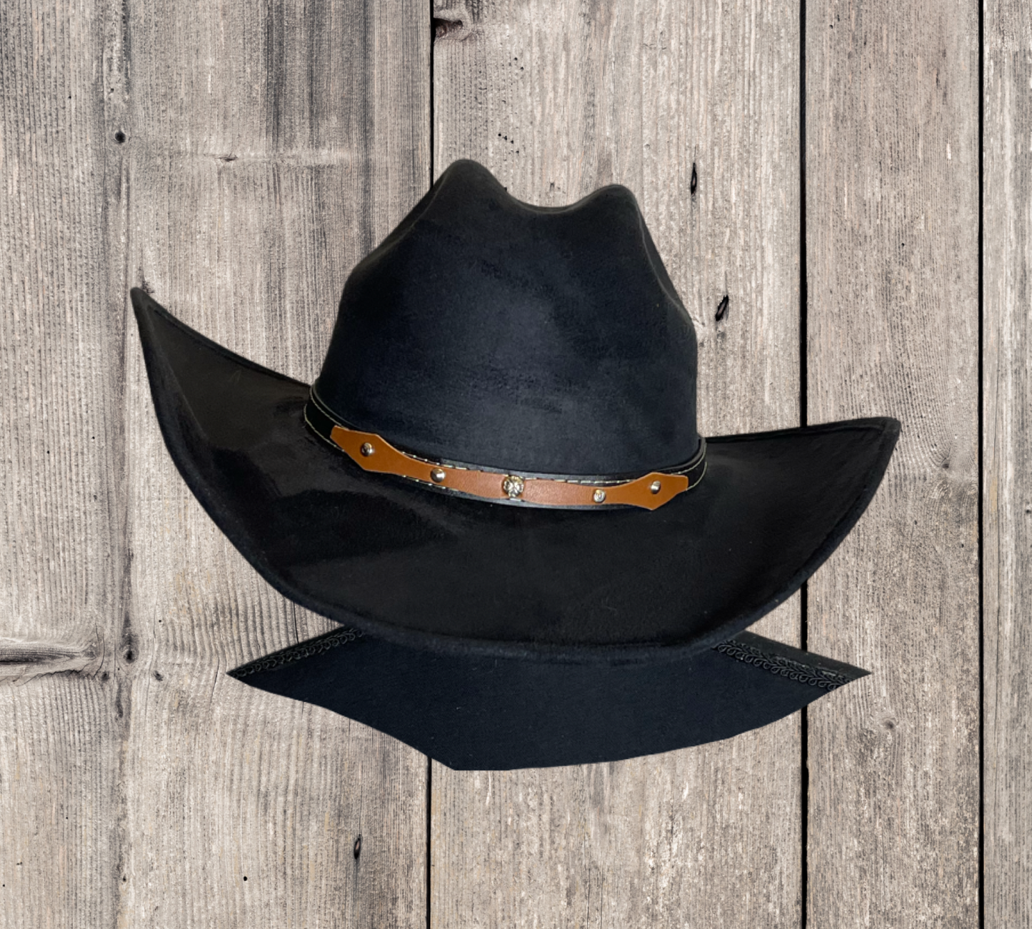 Chihuahua Cowboy Vegan Suede Hat : Atlantic blue / Medium 55-58cm