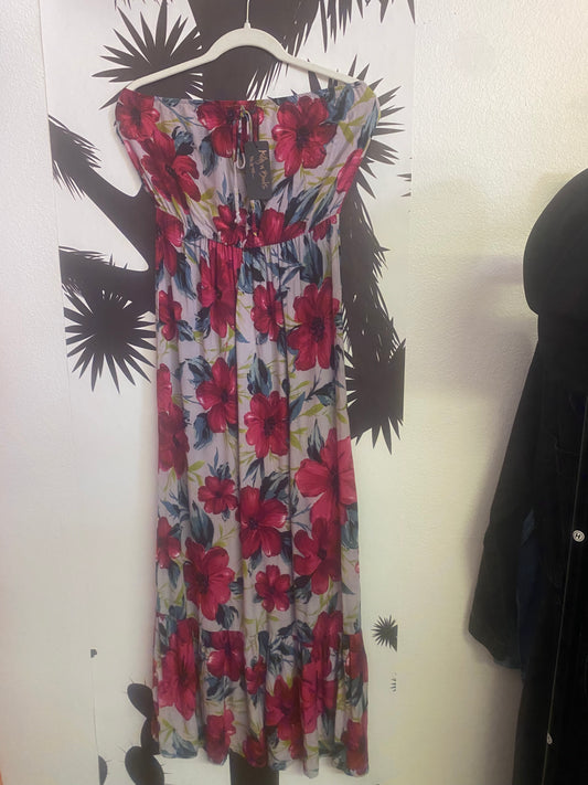 Halter floral dress