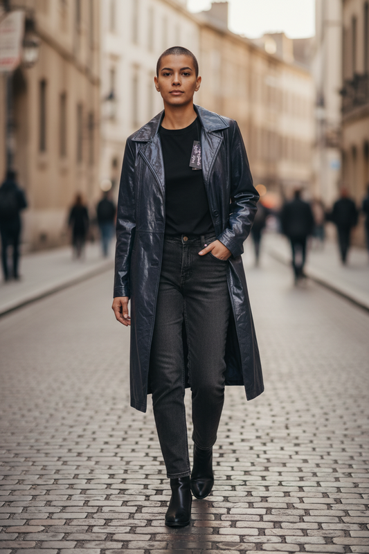 Gas life designer - medium pleather jacket