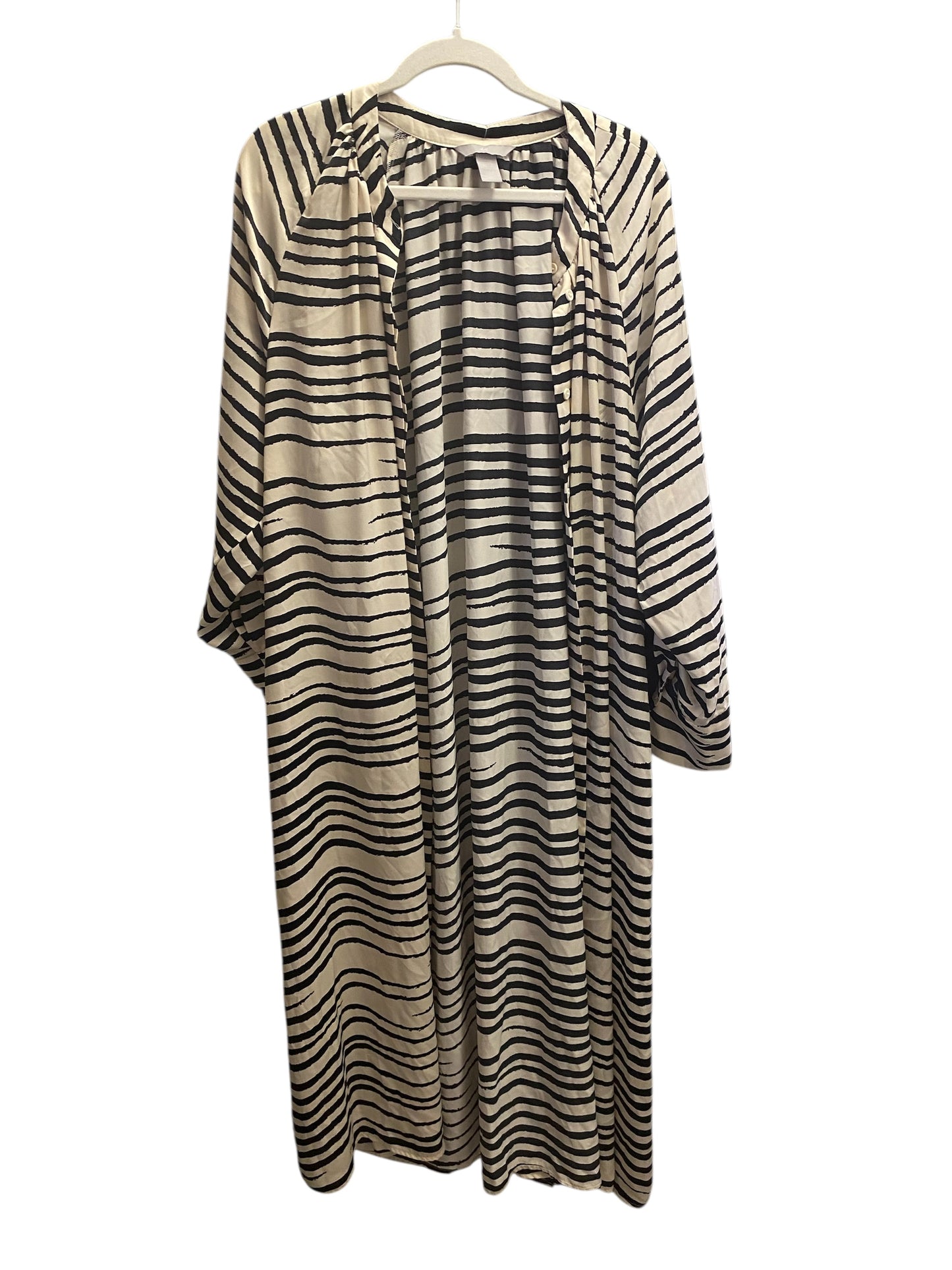 Black and white strip cover up