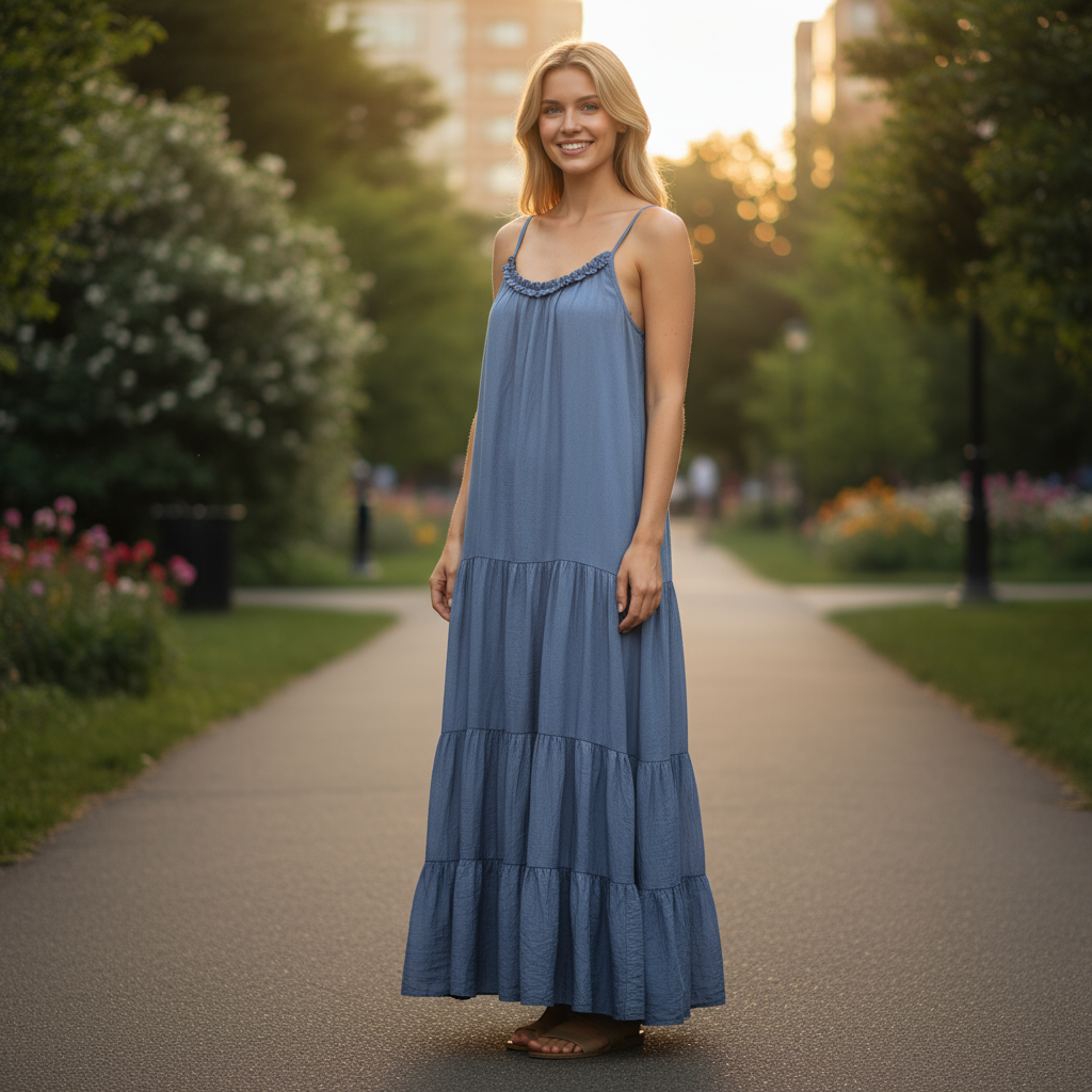 Silky flowy dress - govana designer