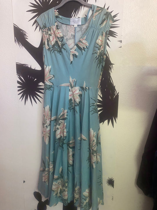 Powder blue flower dress