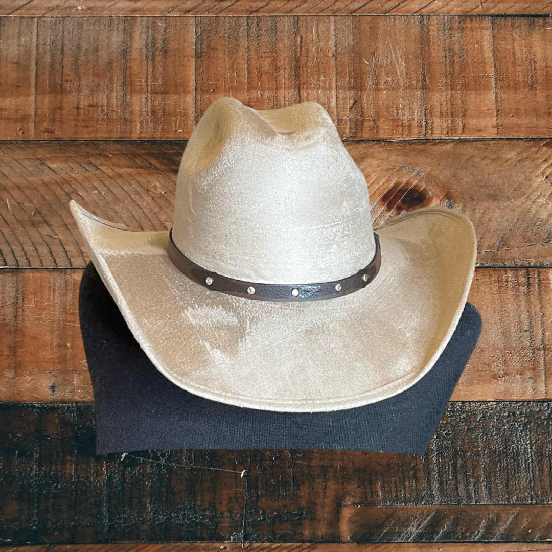 Chihuahua Cowboy Vegan Suede Hat : Atlantic blue / Medium 55-58cm