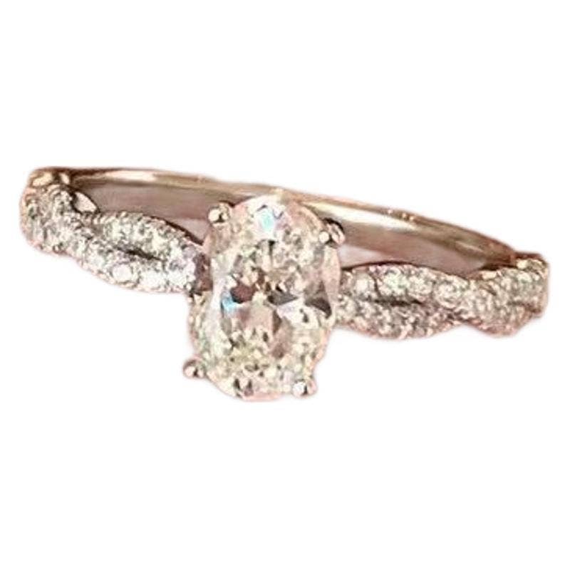 Pavé Crystal Statement Ring: Ballet Swirl / Adjustable