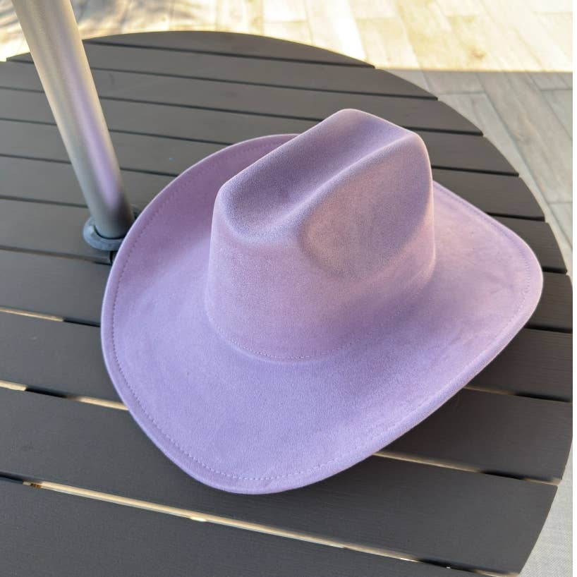 🤠 Vegan Suede Cattleman Cowboy Hat: Brown