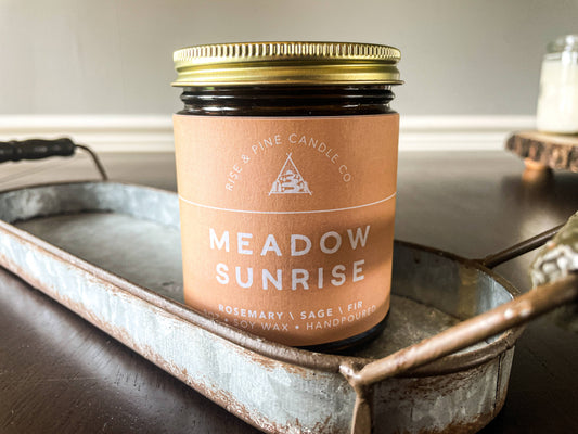 Rosemary Sage Soy Wax Candle - 9oz