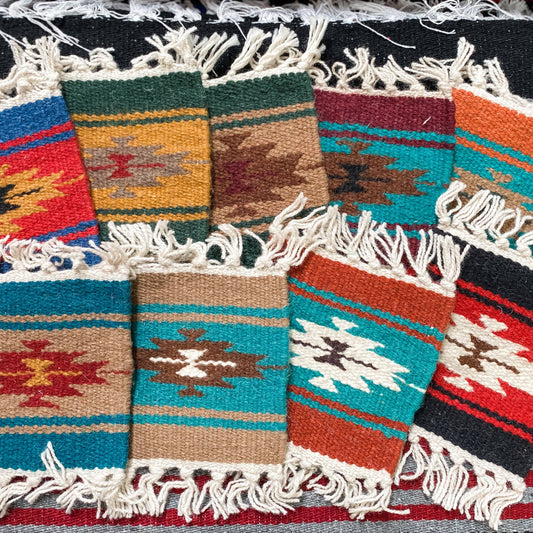 6" X 6" Handwoven Wool Coasters: 1