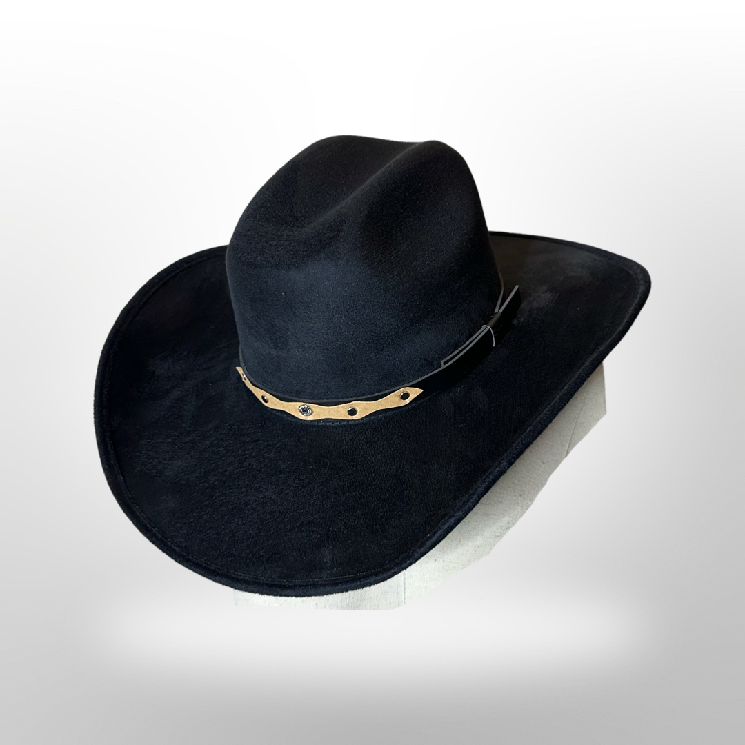 Chihuahua Cowboy Vegan Suede Hat : Atlantic blue / Medium 55-58cm