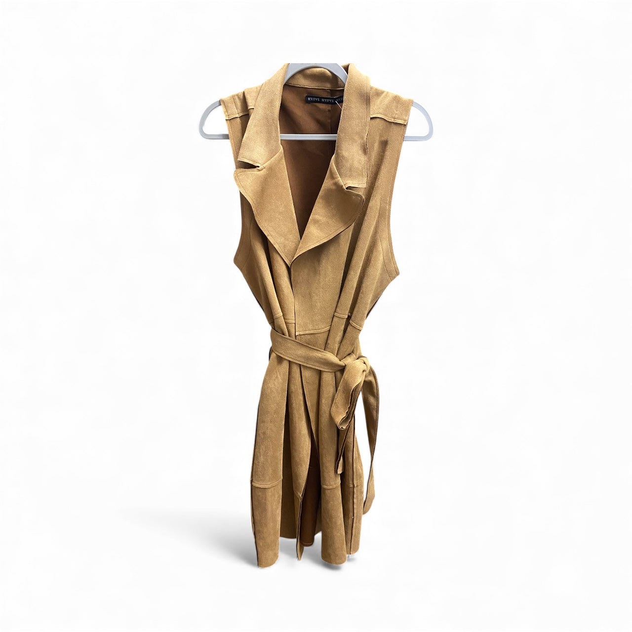 Tan long vest