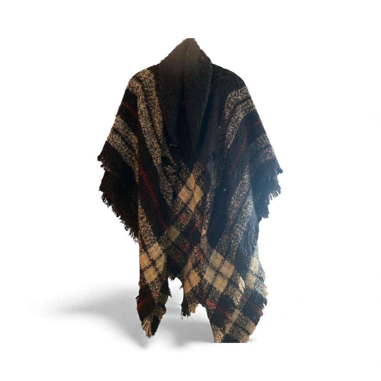 Button shawl - soft o/s