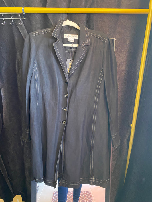 Black linen jacket