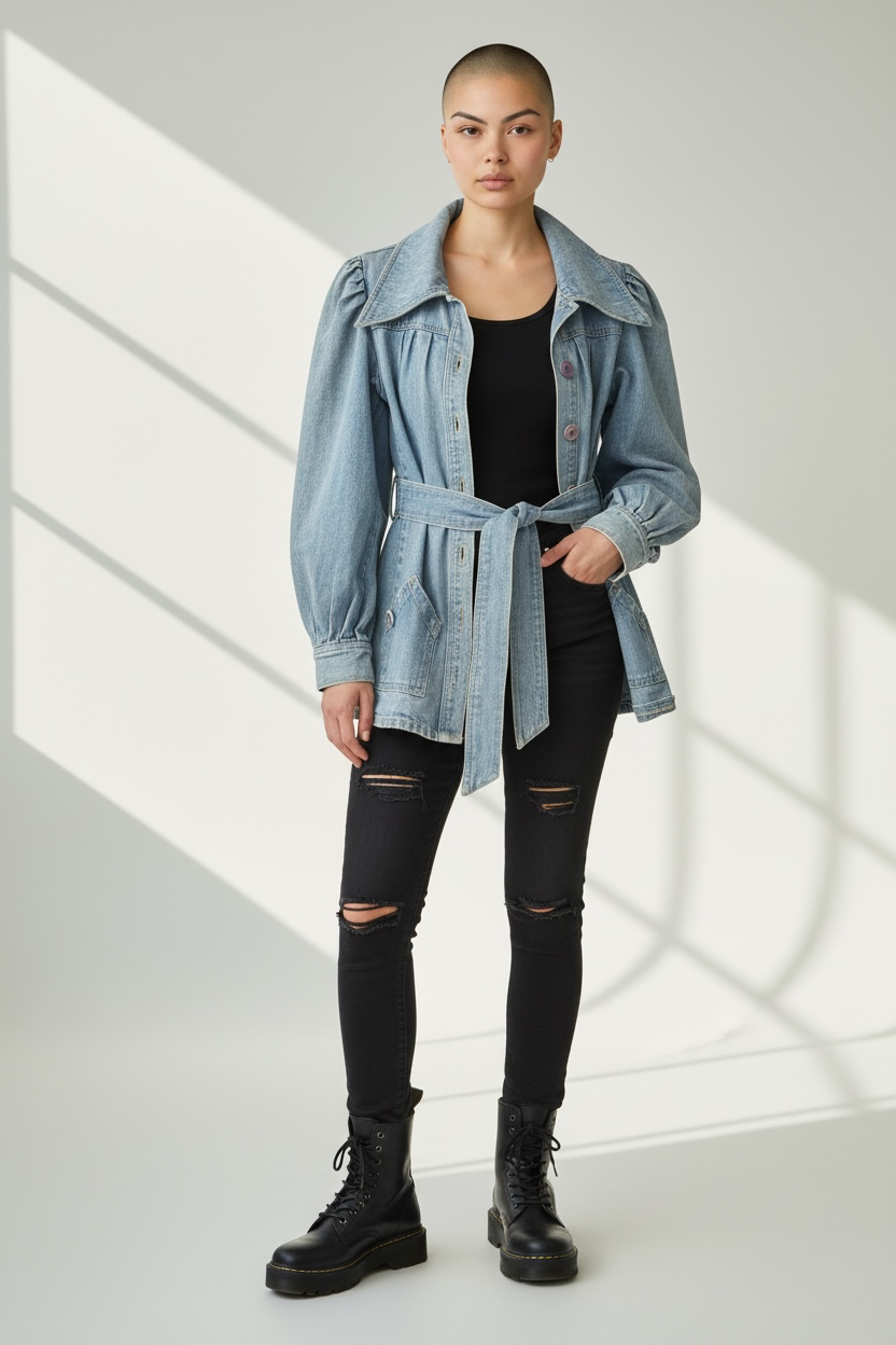 Denim coat