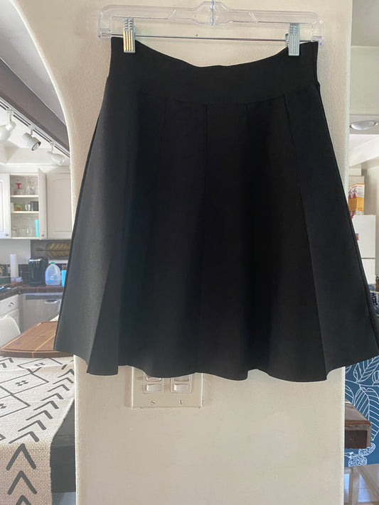 Bcbg brand new black stretch knit skirt