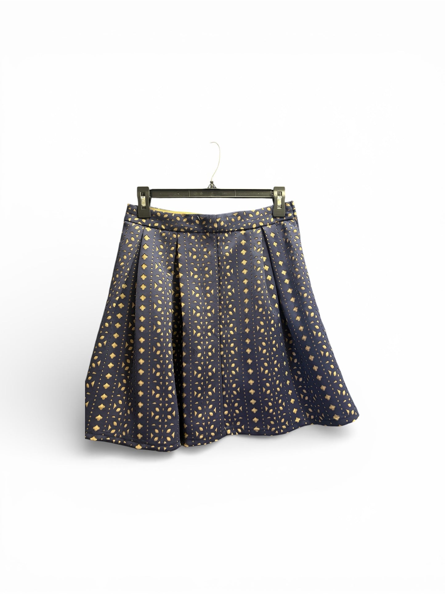 Blue and crème skirt