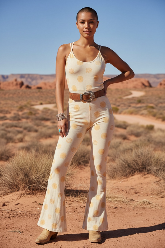 Yellow floral jumper / stretchy fit