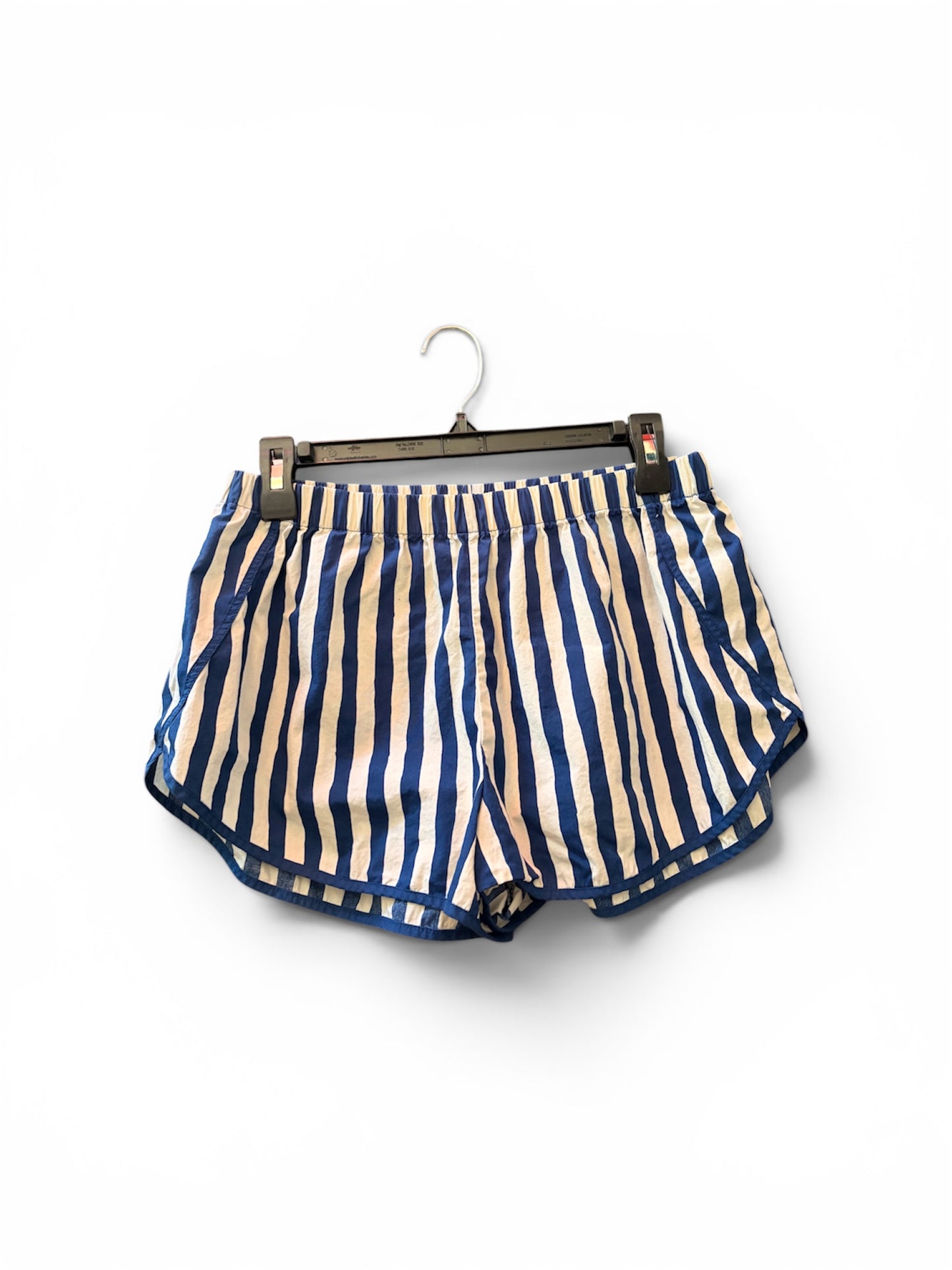 Blue n white striped shorts