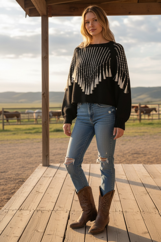 Tassel sweater