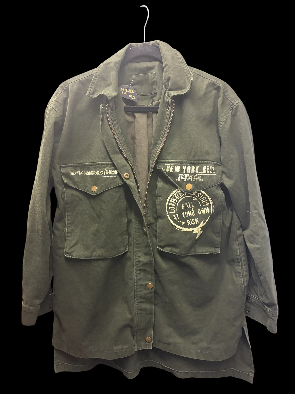 Denim vintage jacket olive