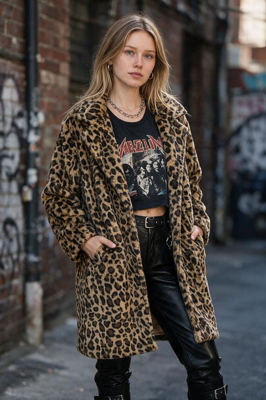 Leopard coat