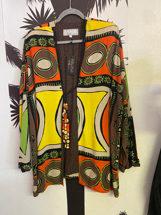 Colorful coat - designer platinum
