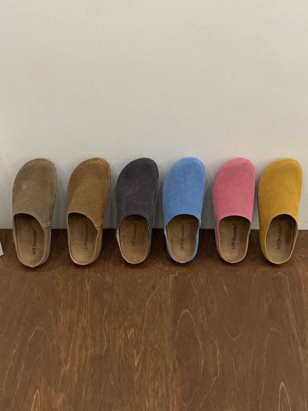 Round-Toe Split-Joint Flat Shoes Slippers&Mules: GINGER / US 8.5 | EU 39 1/3 | UK 6 | CN 40