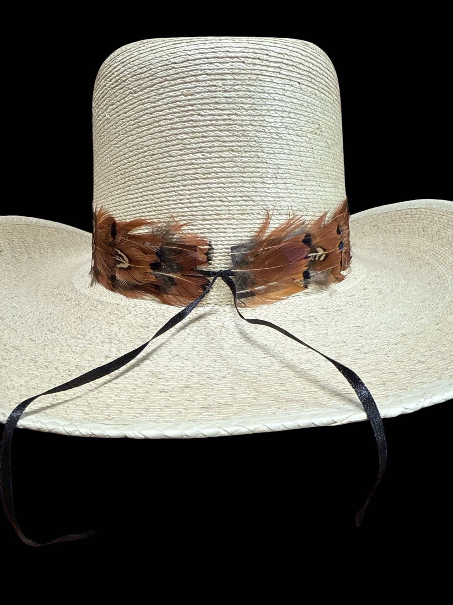 Feather hat band with strap: Feather #1