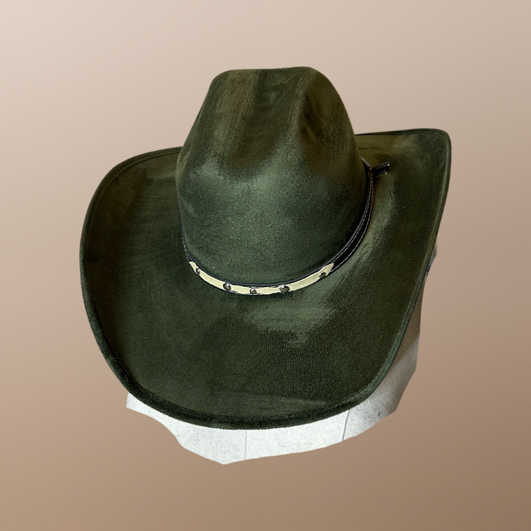 Chihuahua Cowboy Vegan Suede Hat : Tabaco / Large 57-60cm