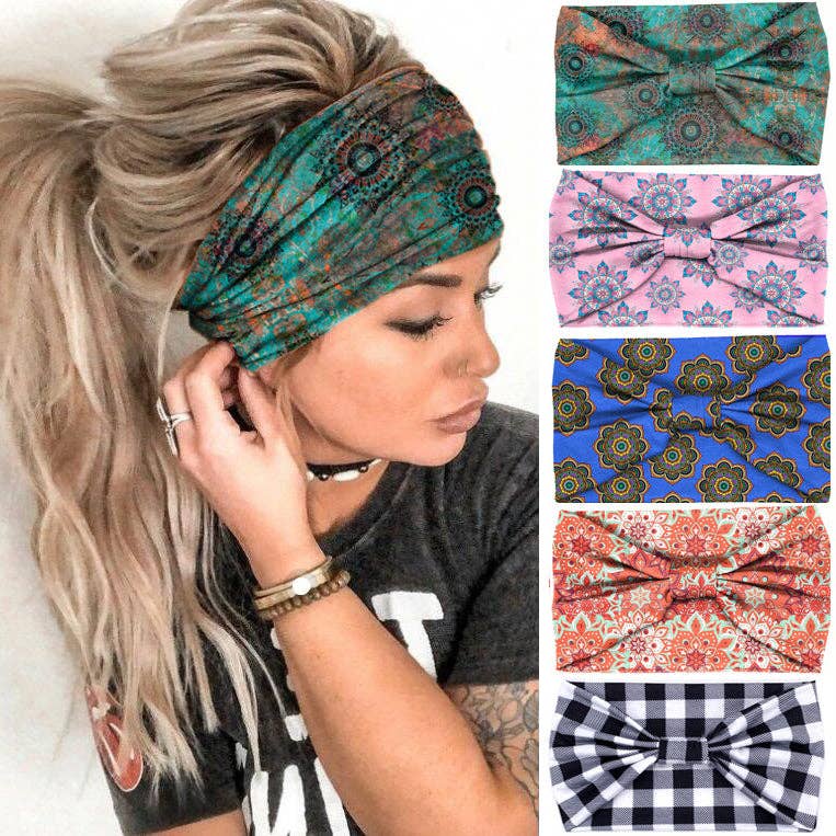 Bohemian Mandala Print Sports Headband: A