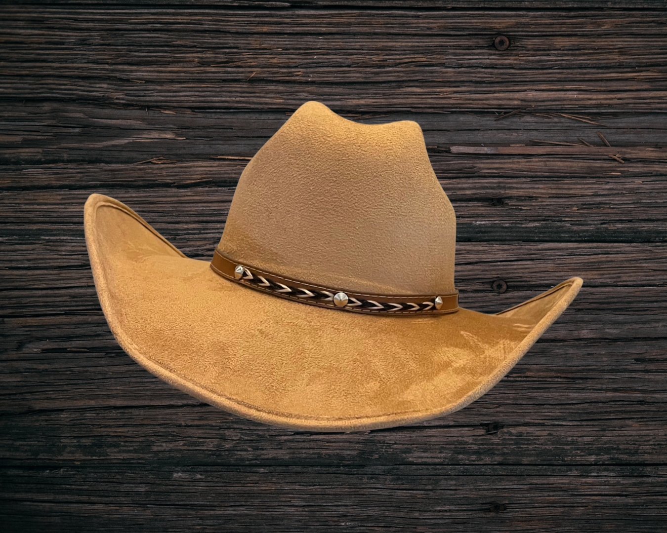 Chihuahua Cowboy Vegan Suede Hat : Atlantic blue / Medium 55-58cm