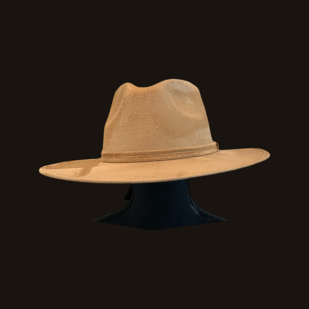Rancher Vegan Suede Hat : Black / Large