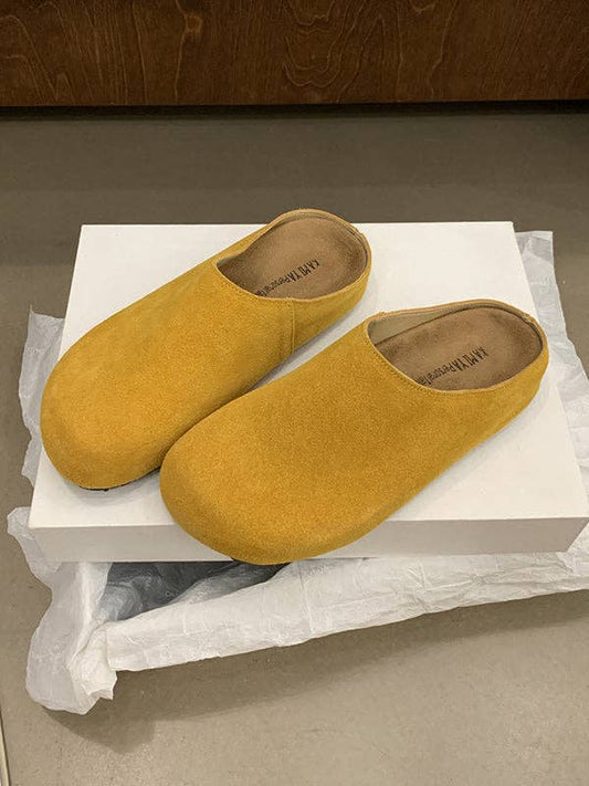 Round-Toe Split-Joint Flat Shoes Slippers&Mules: GINGER / US 8 | EU 38 2/3 | UK 5.5 | CN 39
