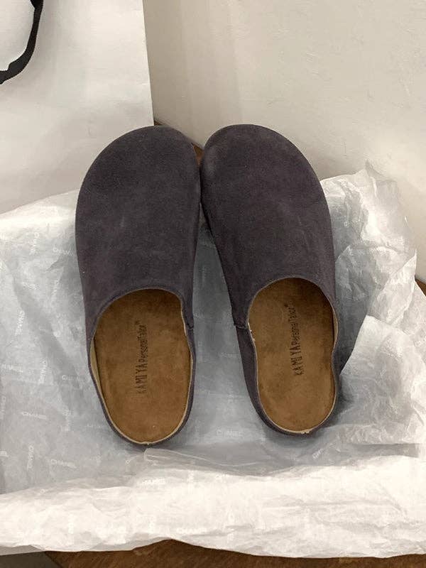 Round-Toe Split-Joint Flat Shoes Slippers&Mules: GINGER / US 8 | EU 38 2/3 | UK 5.5 | CN 39