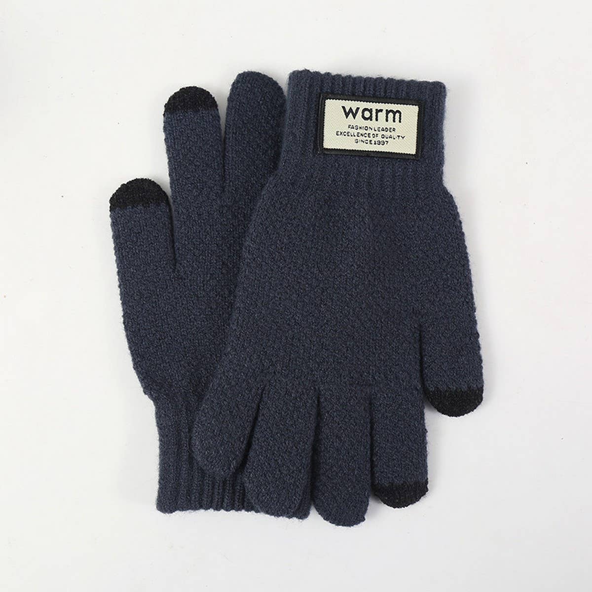 CYCLING WARM MEN'S WINDPROOF TOUCH SCREEN GLOVES_CWAG0148: Black / (OS) 1