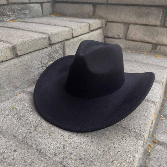 Best Seller!!  Premium Vegan Cattleman Cowboy Hat: Black