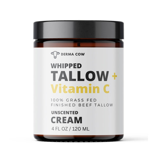 Whipped Tallow Cream With Vitamin C, Cream for Face and Body