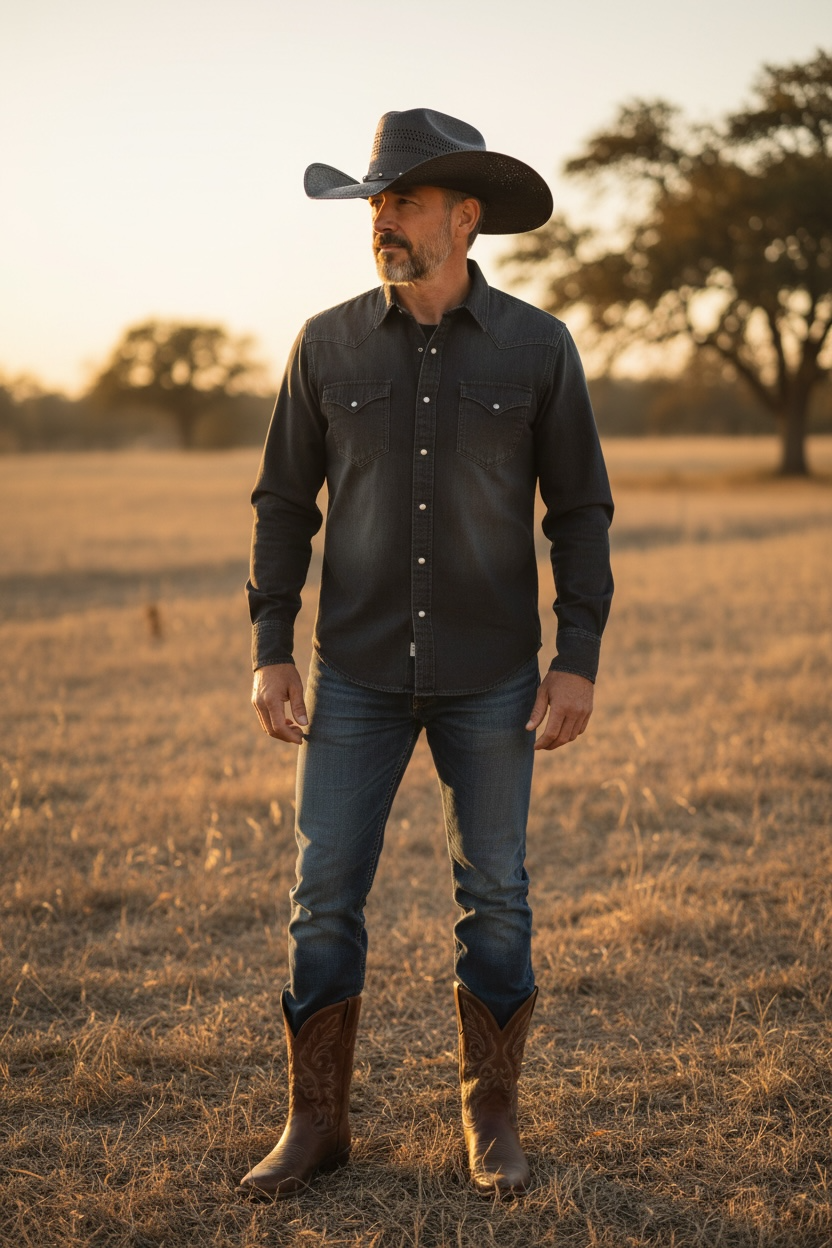 Black Straw Hat: Medium