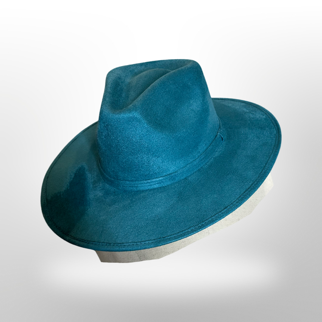 Rancher Vegan Suede Hat : Forest / Medium