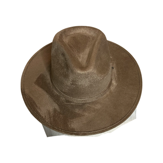 Rancher Vegan Suede Hat : Latte / Large