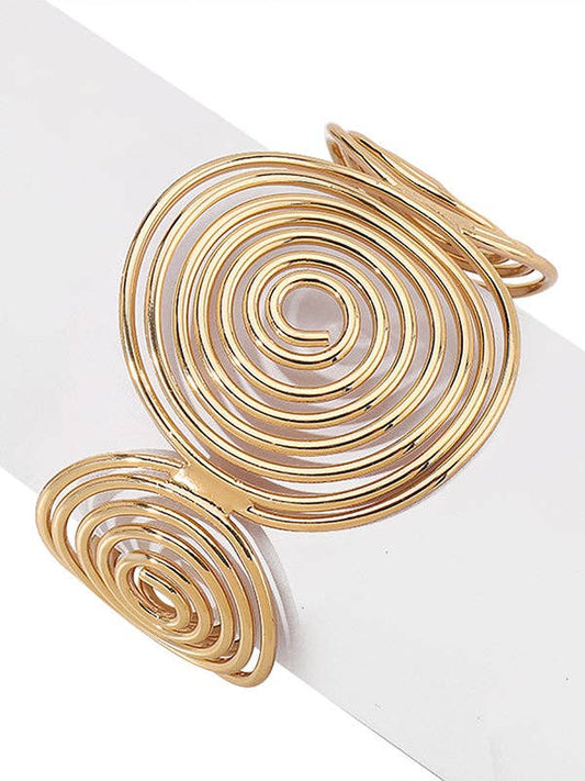 Geometric Ringent Bracelet Accessories: GOLD / One_size