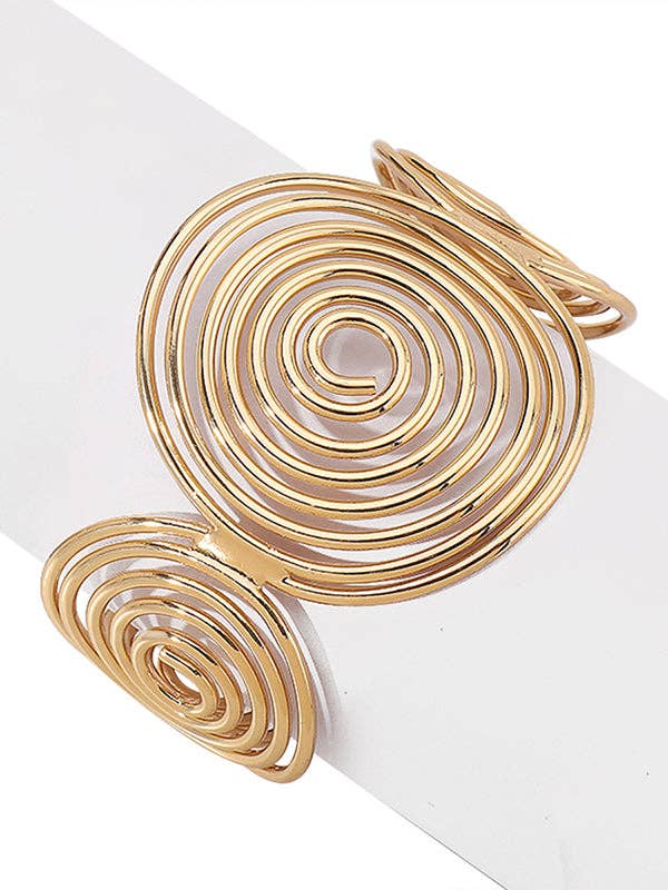 Geometric Ringent Bracelet Accessories: SILVER / One_size