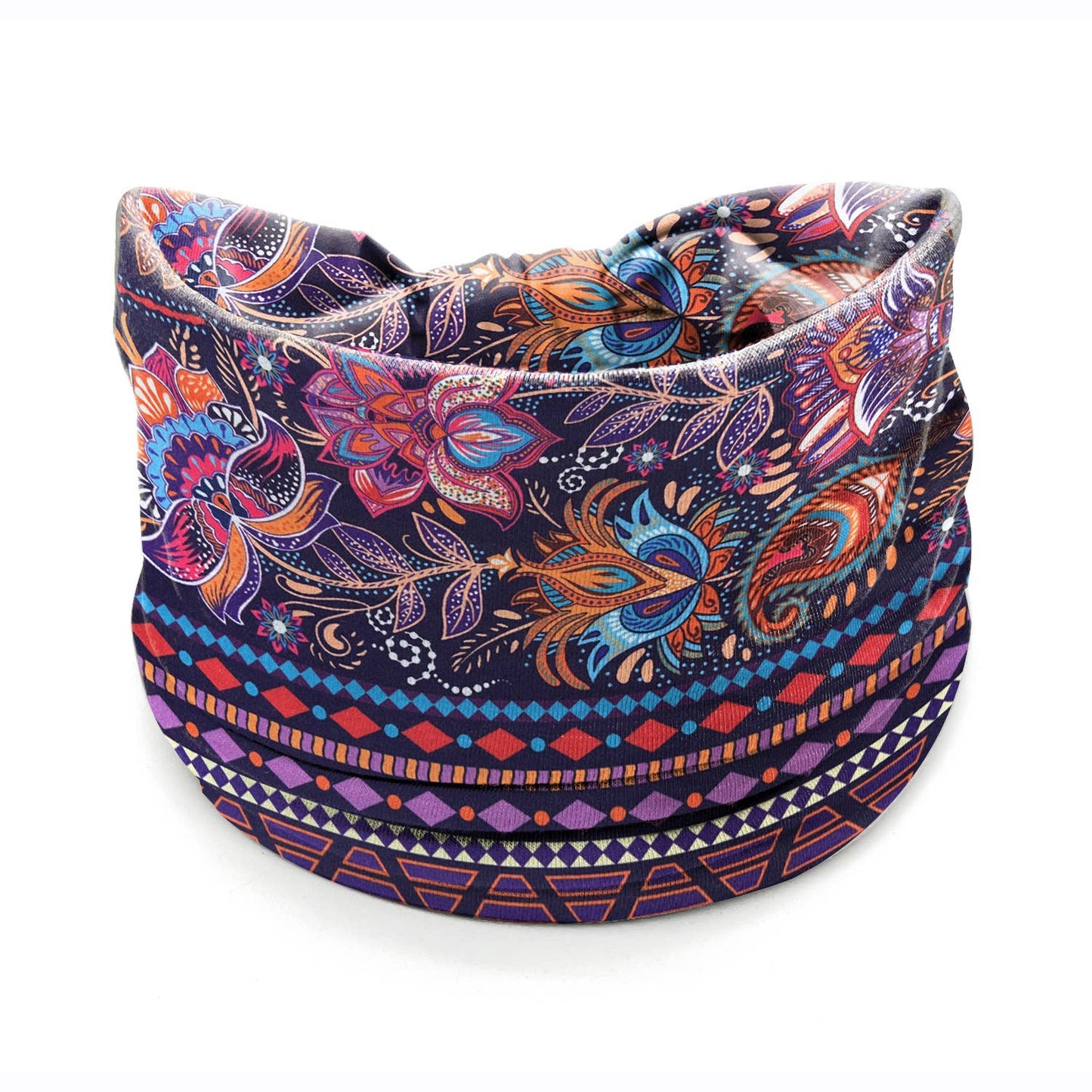 Ethnic Printed Multifunctional Headband & Neck Gaiter: 3