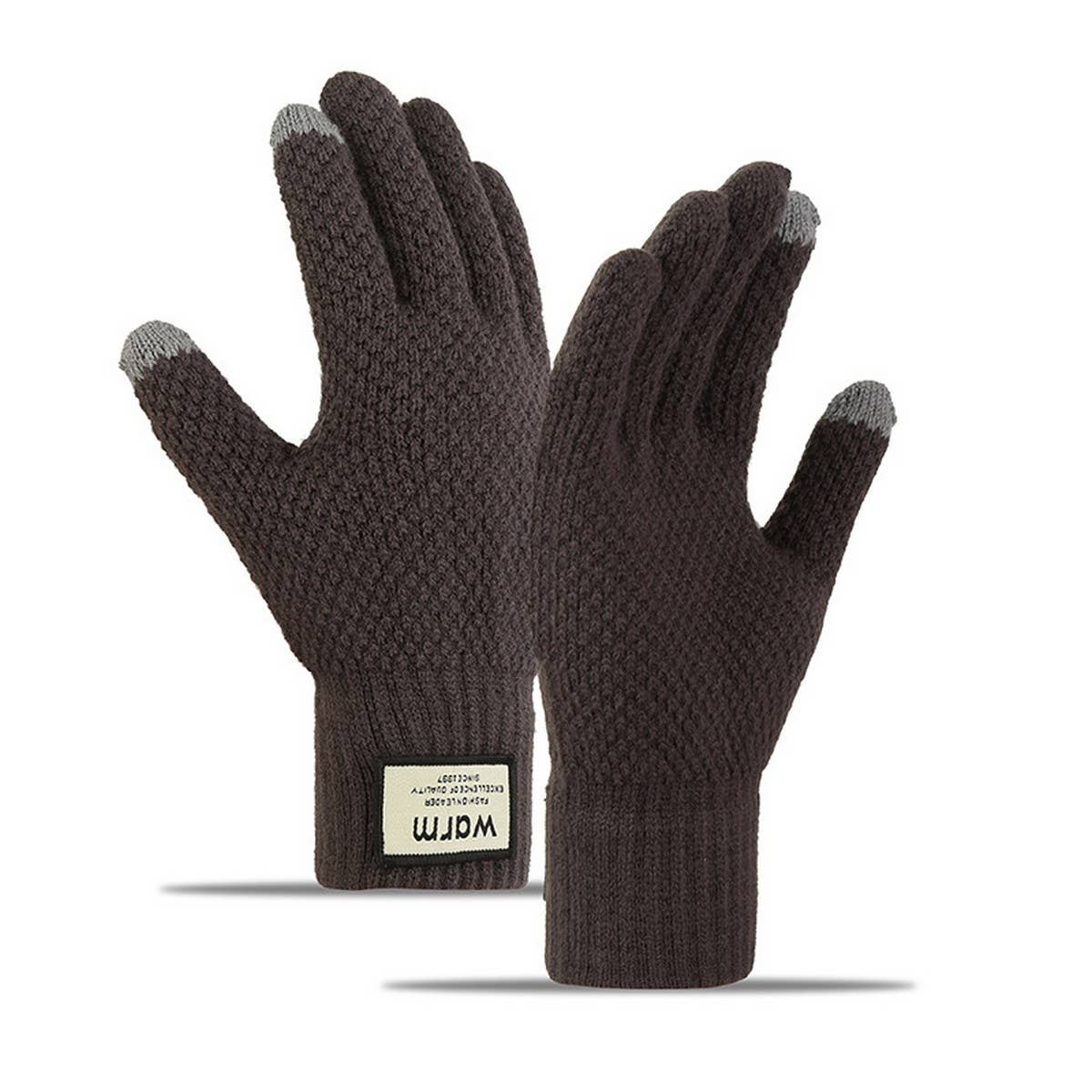 CYCLING WARM MEN'S WINDPROOF TOUCH SCREEN GLOVES_CWAG0148: Black / (OS) 1