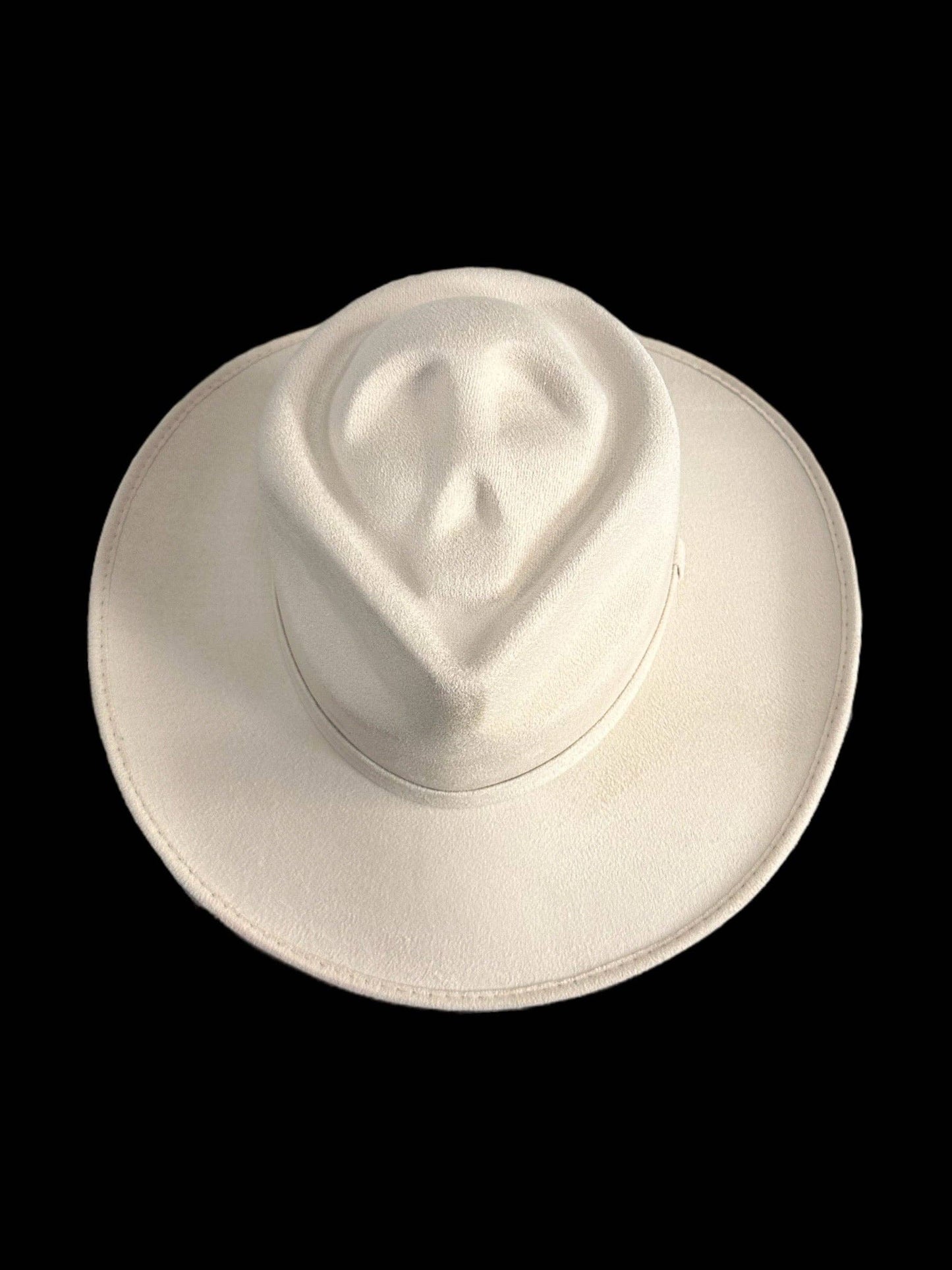 Skull-Billy Style Vegan Suede Hat: Red / Medium