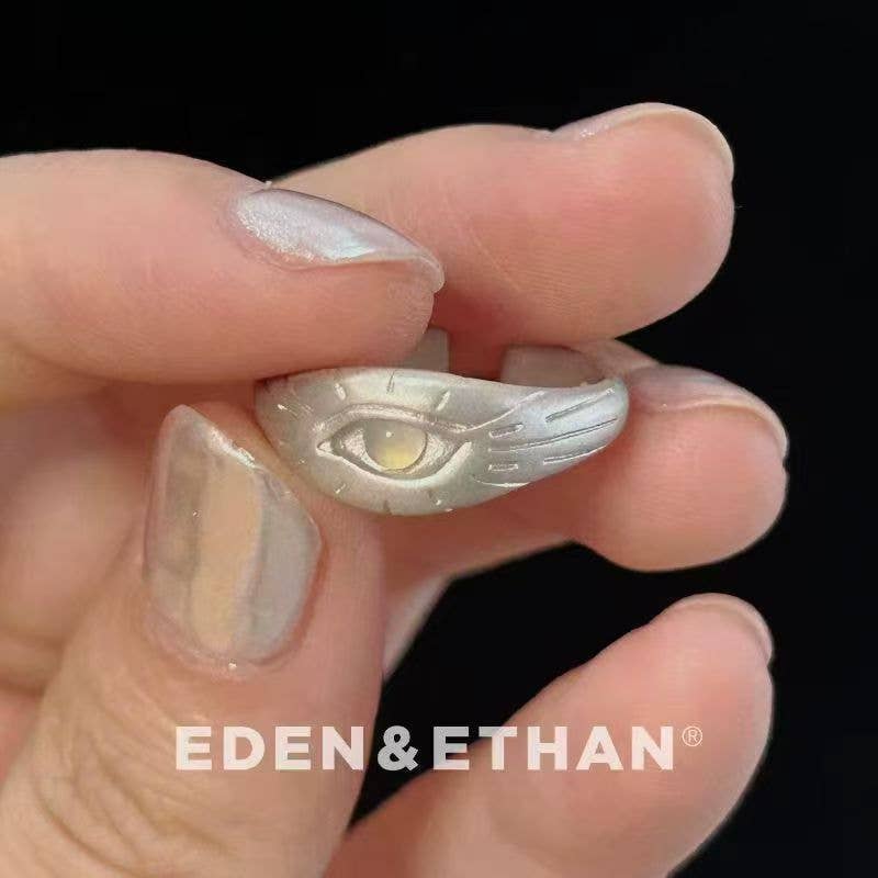 Refined Eye Ring: Eye of Horus Ring / Adjustable